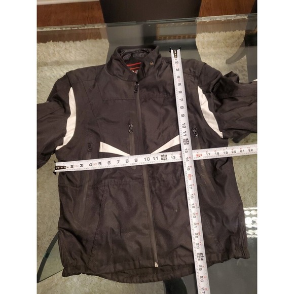Bilt Men Black Long Sleeve Full Zipper Pockets Logo Motorcycle Jacket Size Small - Picture 8 of 15